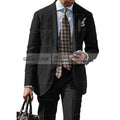 2025 New Casual Men's Suit Jacket Summer Spring Blazer Two Bottom Breathable Cotton Linen Coat 2 Pieces( Jacket+Pants )