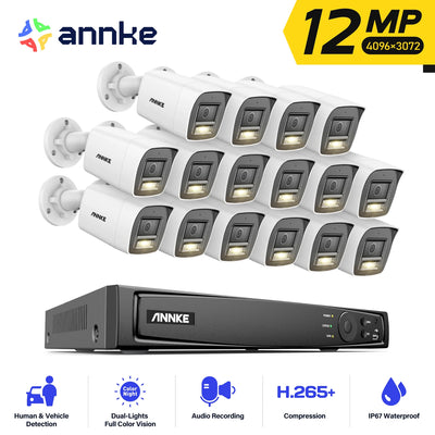 Annke 16CH NVR 12MP HD IP Security Camera Poe 6K Dual | SAMAG