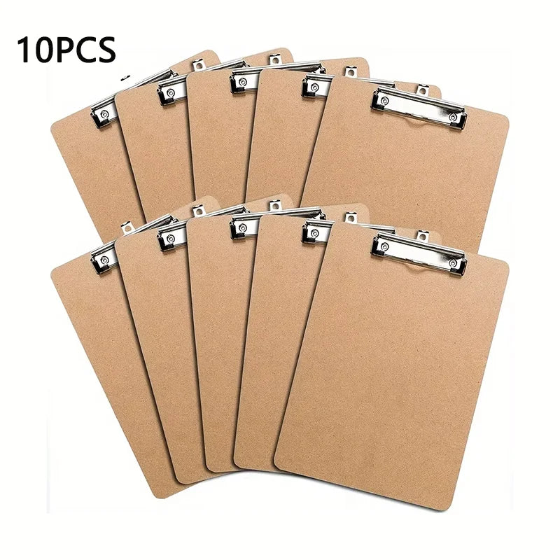 10pcs A4 Office Notepad File Folder with Writing Pad Durable Writing Surface, Ideal for Students, Schools, and Office Supplies