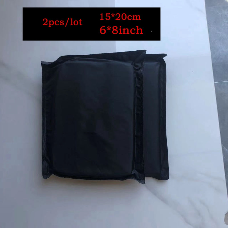 2pcs/lot Defensive Shield Waist Weight Plate Soft PE Self-defense Security 6*6, 6.8in Body IIIA Armor Material Bullet-proof