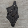 Bikini One Piece Swimsuit Vintage Black Swimwear Women | SAMAG