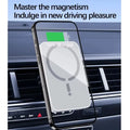 Magnetic Wireless Car Charger Air Vent Clip Phone Holder For Magsafe iPhone 17 16 15 14 13 12 Pro Max Fast Car Charging Stand