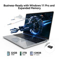 2026 15.6 Inch HOT Ultra Slim Laptop Windows 11 32GB RAM 2TB SSD Intel Core i9 9900 1920x1080 HD Gaming Gamer Office