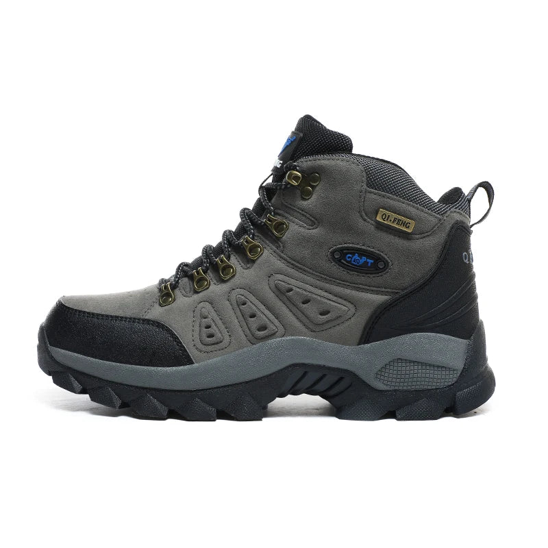 PLUS SIZE Unisex High-Top Adventure Sneakers Durable Grip Non-Slip Lace-Up Comfort Ideal for Outdoor Hiking Boots Men Footwear