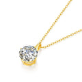 Hot Sale 100% Real 14k AU585 Gold Pendant D Color Moissanite Necklace For Women 0.5ct/1ct/2ct/3ct Luxury Engagement Jewelry