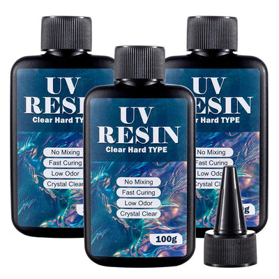 100/200/300g UV Resin Hard Type Crystal Clear Glue Ultraviolet Curing UV Epoxy for Craft Diy Jewelry Making | SAMAG