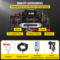 SIHAO 13500LBS Electric Truck Winch 12v Electric Winch ATV Synthetic Rope 27M with Remote Control for 4X4 Car Trailer ATV Truck