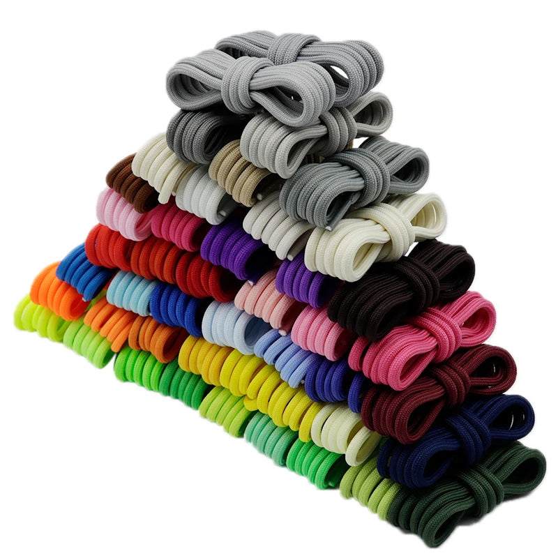 Coolstring Extra Long 5mm Round Shoelaces Sports Laces Colorful Pink Shoestrings Ropes for 350 High Boots 700 Roller Skates