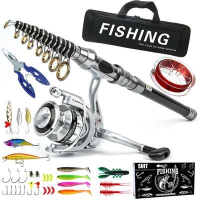Fishing rod and reel set for long - distance casting, lure | SAMAG