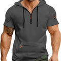 Men Hooded Sleeveless Shirt Casual Gym Tank Top Male Breathable Bodybuilding Vest Basketball Shirt Fashion Singlet Man Clothes