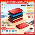 Large Capacity External Hard Drive Portable Hard Disk Ultra Slim Design Storage Device for Daily Use