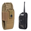 Tactical Walkie Talkie Carry Bag Molle Radio Pouch Holder Pocket Portable Outdoor Hunting Sports Waist Bag Interphone Holster