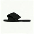 Summer Women's Flat Slippers, Women's Outerwear, Square Head, Open Toe, One Line Slippers, Men's Slippers