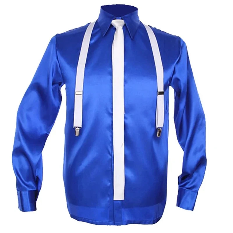 White Stripe Michael Jackson Blazer Outfit Smooth Criminal For Adults Jackson'S Party Show Impersonator C5Q94D