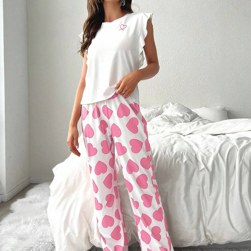 Summer Pajamas Set Women Trousers Pijama Sleepwear Woman | SAMAG