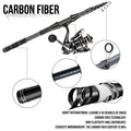 Telescopic Carbon Fiber Fishing Rod Reel Combo Set 1.8m - View 2 | SAMAG