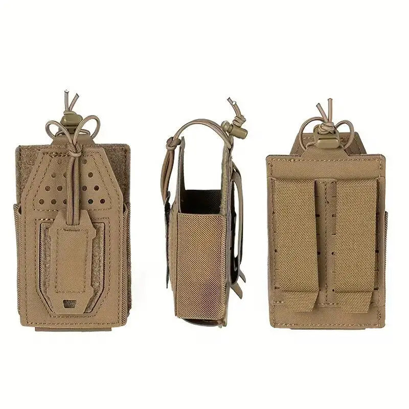 Open-Top Interphone Hanging Bag Walkie-talkie Holder Multi Function Tactical Mini Radio Pouch Holster