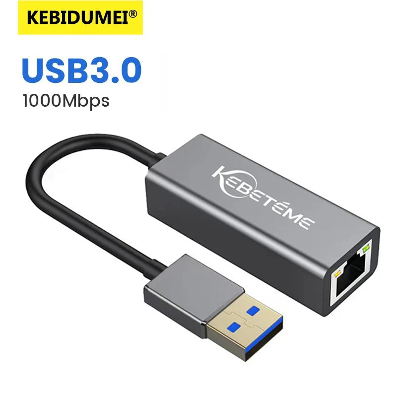 1000Mbps USB 3.0 RJ45 Network Card Type C Ethernet Adapter For MacBook PC Windows XP 7 8 10 Android Lan - Visuel 7 | SAMAG