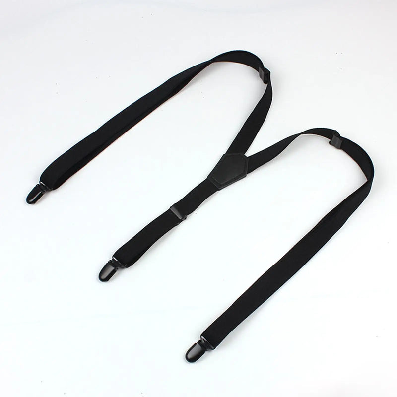 Suspenders for Men Belt Fashion Elastic Trouser Pants Braces with 3 Hooks for Formal Events Business Wedding Costume Pants