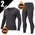 2-piece Men's Autumn/Winter V-neck Fashionable Casual Warm Suit Comfortable Sports And Fitness Long Sleeved Top Versatile Pants