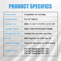 746 747 Pigment Ink Compatible Color Inkjet Ink Cartridge P2V82A P2V83A P2V80A  for HP746 for HP DesignJet Z6 Z9 Z9+ Printer