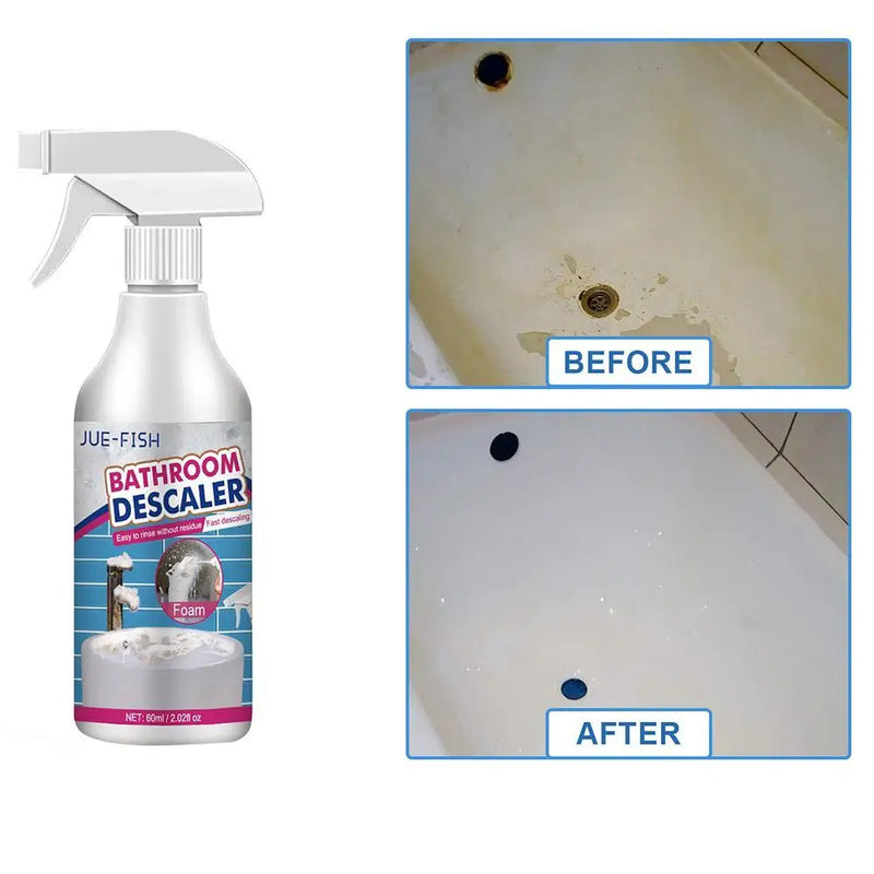 Bathroom Descaling Spray Powerful Remove Stubborn Stains Shower Head Rust Removal Bathtubs Dirt Cleaning Toilet Cleaner Spray