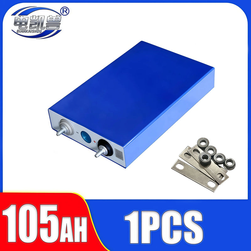 1-16pcs  Grade A 3.2V 105Ah New LiFePO4 battery Lithium iron phospha DIY 12V 24V 48V Electric Car Solar Inverter Boat Batteries