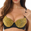 New Sexy Lingerie Underwear Bras for Women Steampunk Spike Studs Bra Top Wireless Bra Fashion Party Club Tops Female Underwear