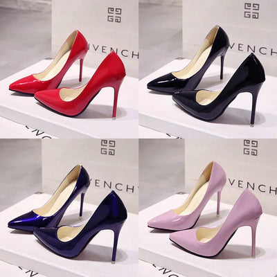 New women's Pumps Female Fashion Patent Leather Sexy | SAMAG