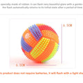 Glowing Bouncy Ball with Whistle Sound Elastic Chew Toy for Dogs Teeth Cleaning Massage Ball Safe Pet Toys Stress Relief Gift‌