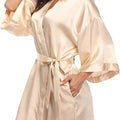 Women's Pure Short Silky Robes Bridesmaid Bride Party | SAMAG