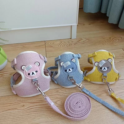 Dog leash Winnie the Pooh harness cat walking small Teddy | SAMAG