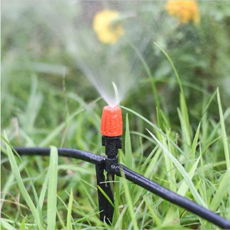 10-50M Garden Watering Misting Irrigation System Automatic Garden Water Set Mist Nozzle with 4/7mm Tee Spray Irrigation Kit