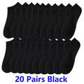 10/20/30 Pairs Unisex Comfort-Fit Ankle Socks Men Women | SAMAG