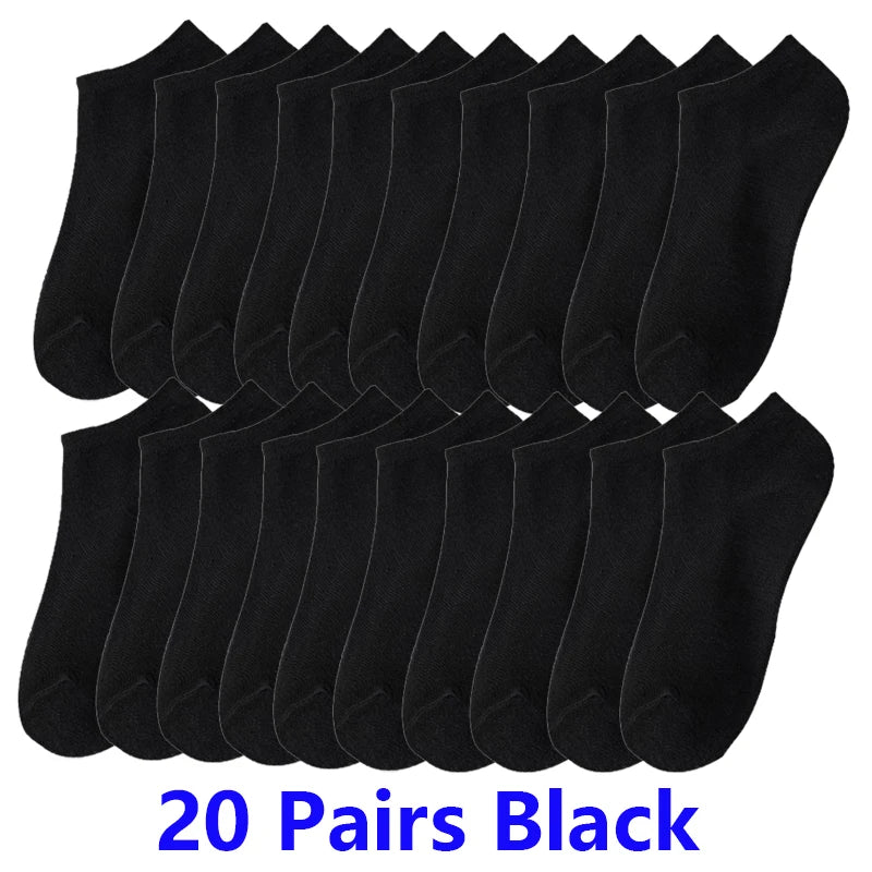 10/20/30 Pairs Unisex Comfort-Fit Ankle Socks Men Women | SAMAG