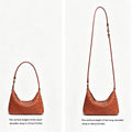 Woven Shoulder Bag for Women Purses Handbag Hobo Bags Vegan Leather Crossbody Purse Woven Underarm Shoulder Retro Tote Bag