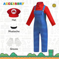 Anime Luigi Bros Game Cosplay Costume Boys Shirt Overall - View 5 | SAMAG