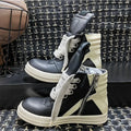 High-top Long Boots, Men's Autumn and Winter Shoes, High Street Niche Retro Motorcycle Versatile Sports Casual Sneakers