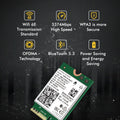 Dual Band AX210 Bluetooth 5.3 Wireless AX210NGW 2.4Gbps 802.11AX Wi - Fi 6 AX200 For Intel M.2 WiFi Card - Visuel 2 | SAMAG
