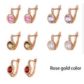 Xuping Jewelry Fashion Hot Sale Trendy Huggies Earring with Synthetic Cubic Zirconia for Girl Gifts 20160