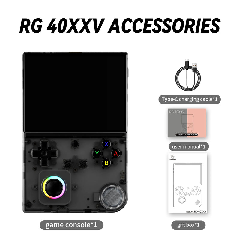 ANBERNIC RG40XXV Portable Vertical Handheld Player 4" IPS OCA Hall Joystick RGB Lighting Linux Streaming Ebook MP4 Gift
