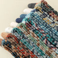 4 Pairs Man Short Socks Retro Bohemian Stripe Style | SAMAG