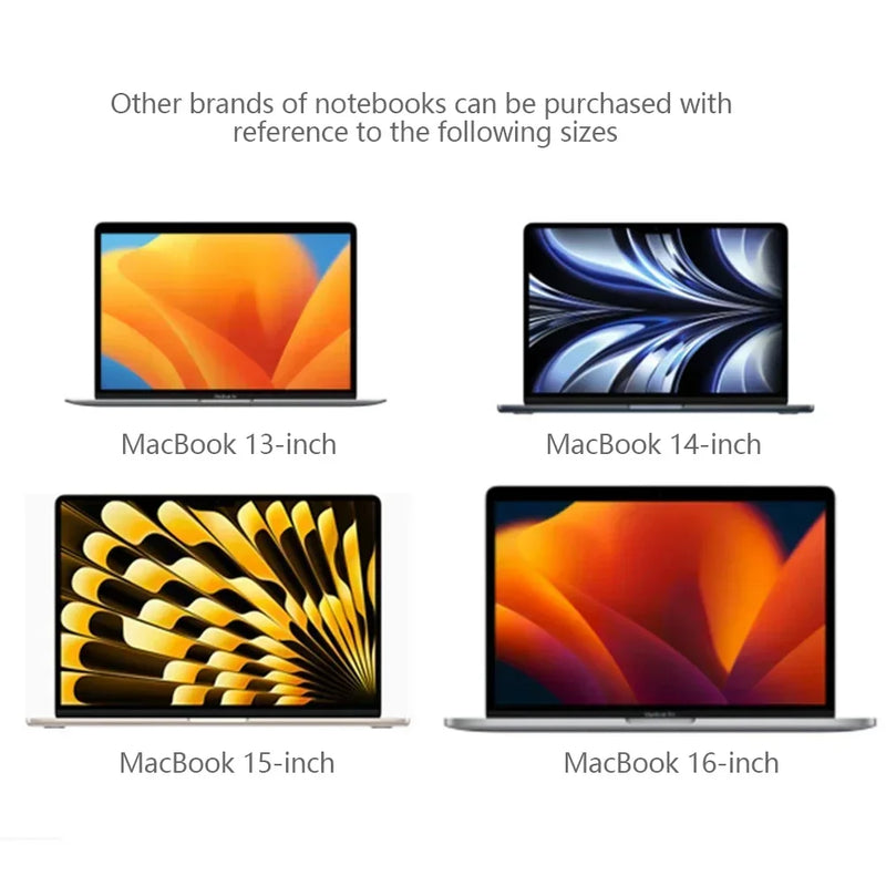 Screen Keyboard Protection Microfiber Liner Cleaning Cloth For MacBook Air 13" Pro 14" 15" 16" Notebook Keyboard Blanket Cover