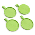 New Fashion 10pcs 25mm Inner Size Multi Colors Plated Classic Simple Style Cabochon Base Setting Charms Pendant