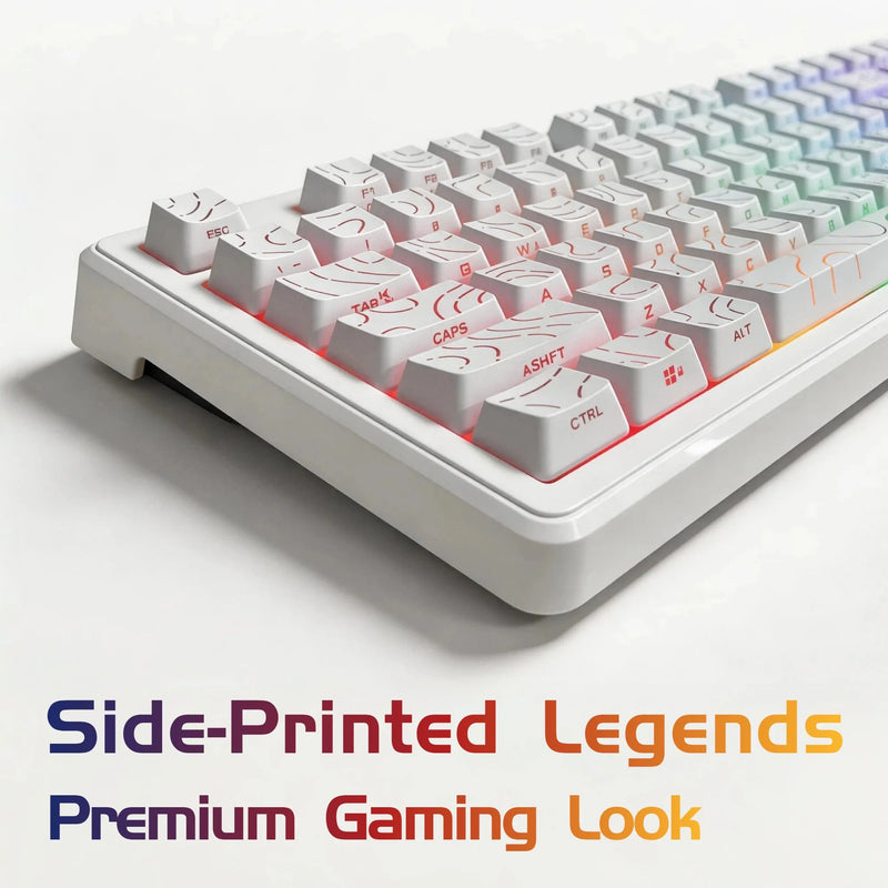 Wired RGB Backlit TKL Keyboard Compatible for PC/Laptop, USB- Compact Layout with 19-Key Anti-Ghosting, Space-Saving Design & Rainbow Suitable for Gaming, Office, Study, Gift for, Students, PC