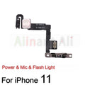 AiinAnt Power / Volume Buttons Mute Wireless Charging FlashLight Power Flex Cable For iPhone 11 Pro Max Repair Phone Parts