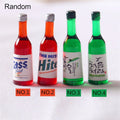 10PCS Miniature Resin Drink Bottles Set, Mixed Random Mini Wine Bottles for Phone Case/DIY Doll House Micro Landscape Decoration