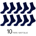 HSS 2023 Men's Cotton Socks New styles 10 Pairs / Lot Black Business Men Socks Breathable Spring Summer for Male US size(6.5-12)