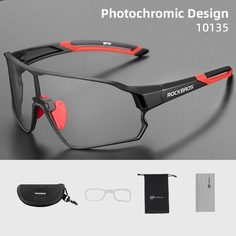 ROCKBROS Photochromic Cycling Glasses UV400 Sunglasses | SAMAG