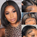 13X6 Hot Sale Glueless Wigs 13x4 Short Bob Bone Straight Best 100% Human Hair Wig for Women Ready To Wear Go Lace Frontal Wigs